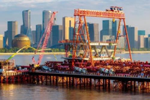 钱江三桥改建迎来关键节点，首件钢梁安装成功